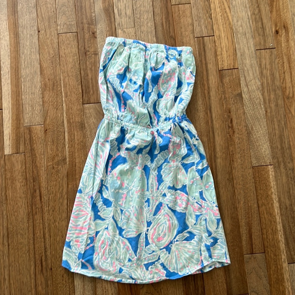 Lilly Pulitzer Strapless Cotton Dress